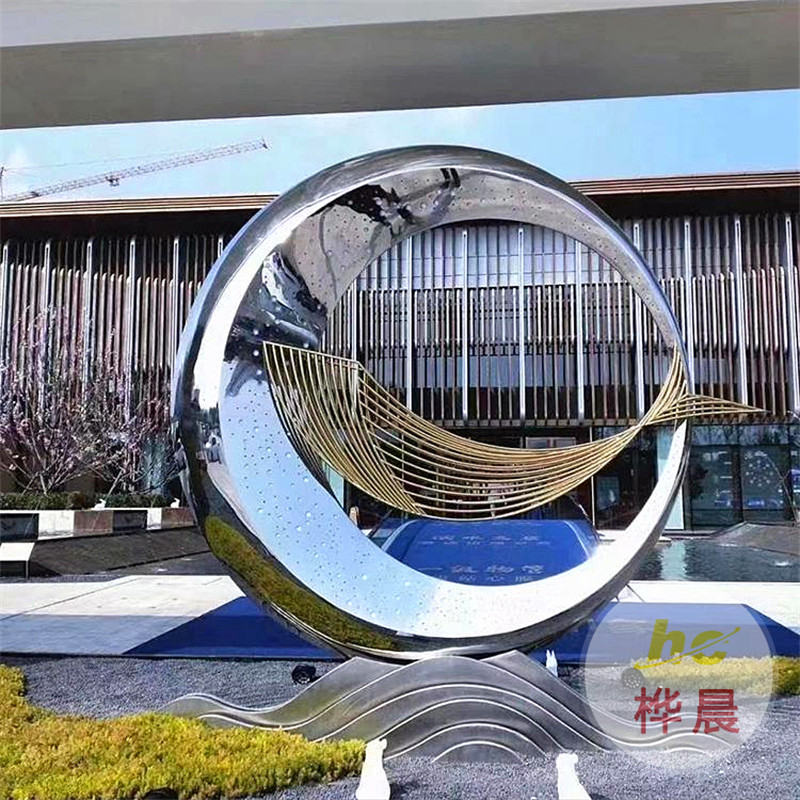 戶外大型不銹鋼立牌導(dǎo)視雕塑精神堡壘樓宇商場醫(yī)院指示雕塑定制