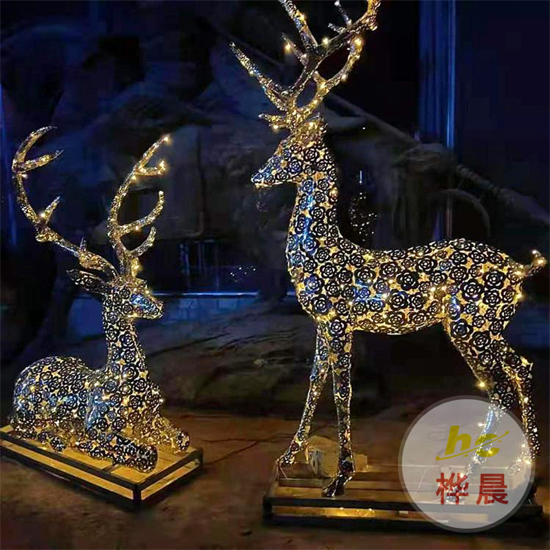 源頭廠家供應(yīng)簡約新款創(chuàng)意藝術(shù)不銹鋼雕塑室內(nèi)商場擺件卡通雕塑