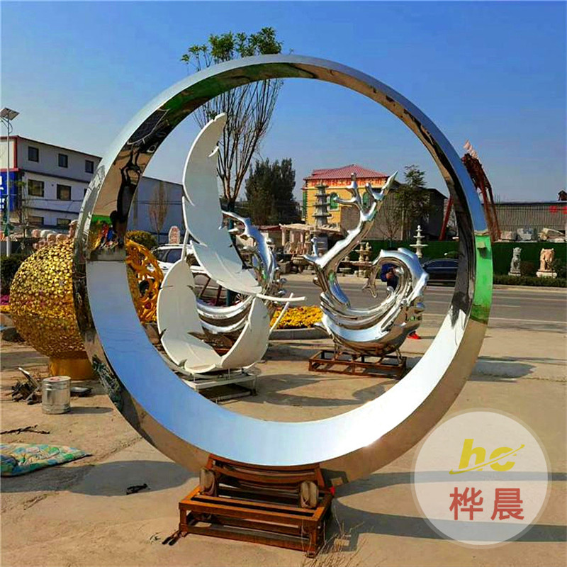 玻璃鋼幾何動(dòng)物雕塑戶外景觀園林售樓部廣場(chǎng)卡通動(dòng)物抽象鹿擺件