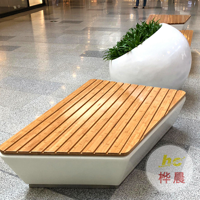 玻璃鋼組合休閑座椅提升浙江金華商場購物體驗(yàn)